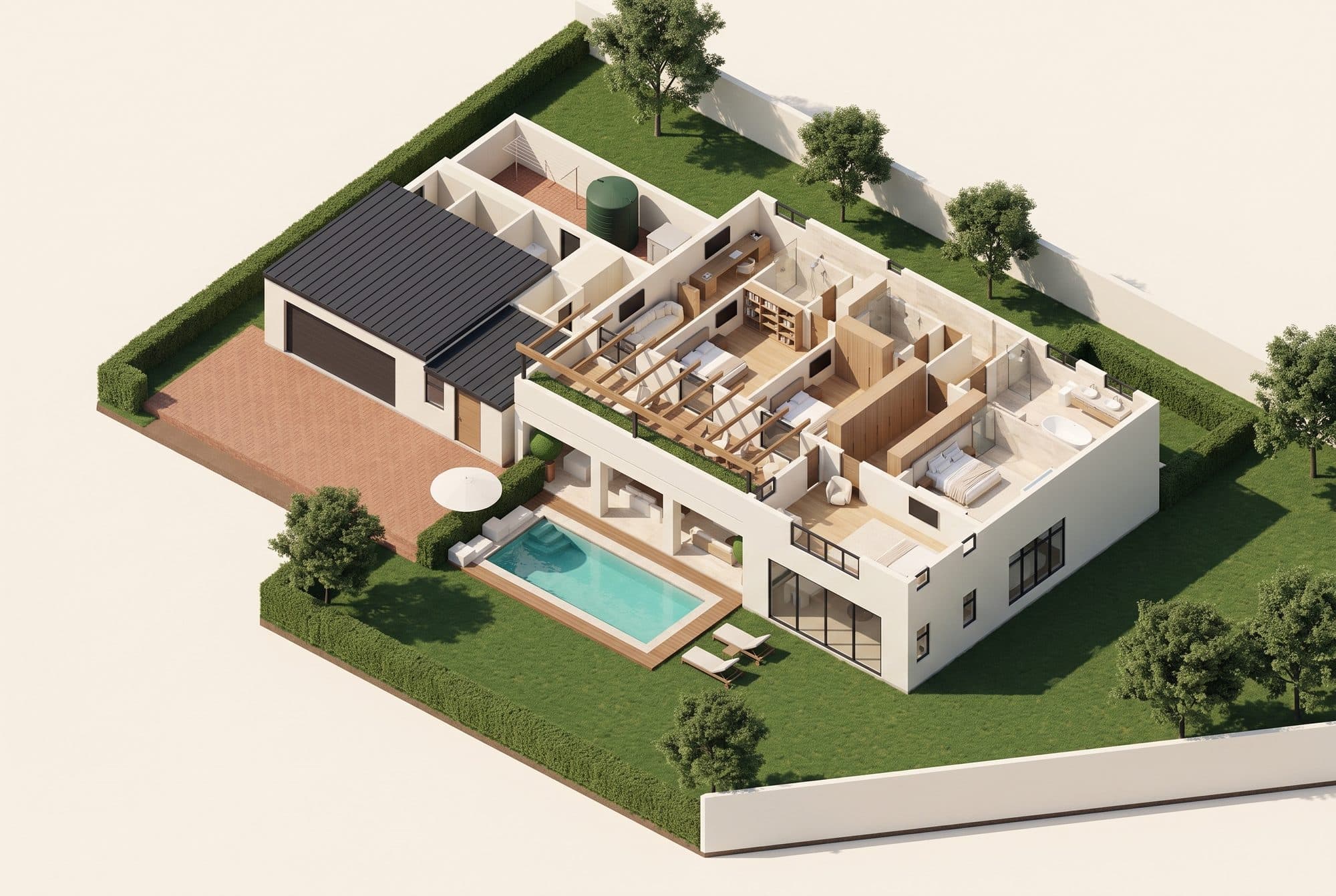 Olive first floor, 3D plan