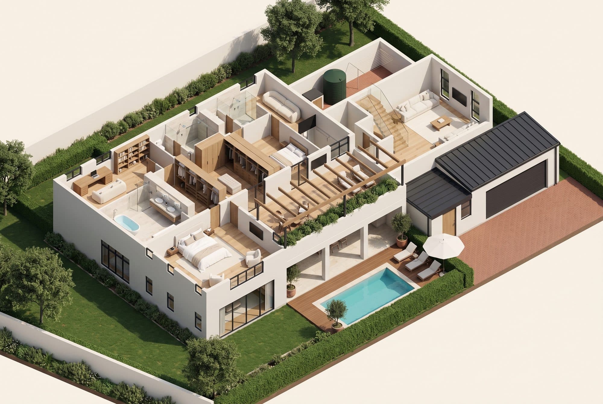 Willow first floor, 3D plan